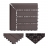 Piastrella Premio pavimentazione da esterno Rhone T831 WPC 30x30cm profilo angolare sinistro grigio lineare orizzontale