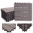 Piastrelle Premio pavimentazione da esterno Rhone T831 WPC 30x30cm 11 pezzi 1mq profilo orizzontale grigio lineare