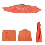 Telo copertura di ricambio per ombrelloni rotondi N18  270cm arancione