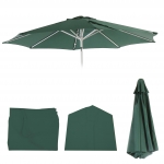 Telo copertura di ricambio per ombrelloni rotondi N18  270cm verde