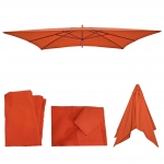Telo copertura per ombrelloni rettangolari Florida 200x300cm ~ arancione