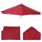Telo copertura di ricambio per ombrellone da parete semicircolare Parla 135x260cm bordeaux