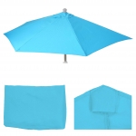 Telo copertura di ricambio per ombrellone da parete semicircolare Parla 135x260cm azzurro