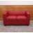 Divano sofa 2 posti lounge moderno elegante serie Lille M65 75x137x70cm pelle rosso