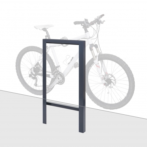 Supporto portabiciclette rastrelliera per biciclette HWC-J74 acciaio zincato verniciato a polvere antracite