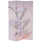Paravento divisore doppia immagine 3 pannelli T233 120x180cm orchidee