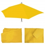 Telo copertura di ricambio per ombrellone da parete semicircolare Parla 135x260cm giallo