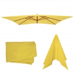 Telo copertura per ombrelloni rettangolari Florida 300x400cm ~ giallo