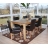 Set 6x sedie Littau pelle soggiorno cucina sala da pranzo 43x56x90cm marrone piedi chiari